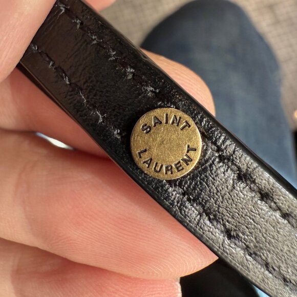 Saint Laurent Black Quilted Loulou Toy Crossbody Bag - Picture 14 of 16